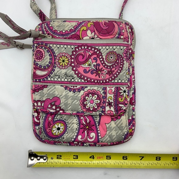 Vera Bradley Crossbody Bag Pink & Gray - Picture 8 of 9